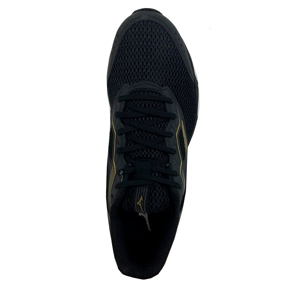 Tênis Mizuno Hawk 4 Masculino - Preto-Dourado Preto 3