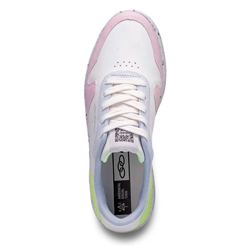 Tênis Olympikus Urbano Ast - Feminino - Branco-Rosa Branco 3