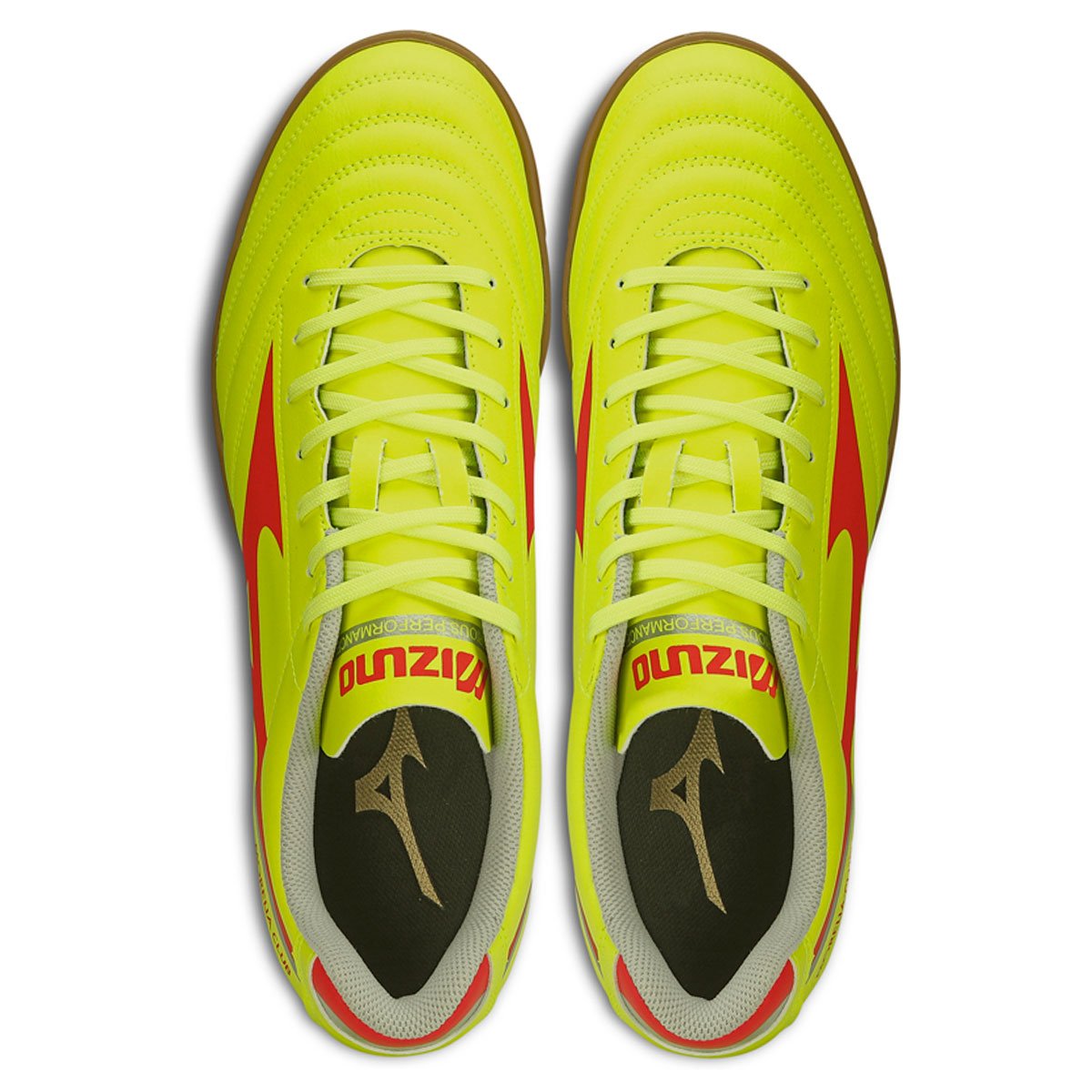 Chuteira Futsal Mizuno Morelia Club IN - Masculino - Amarelo-Neon Amarelo 3