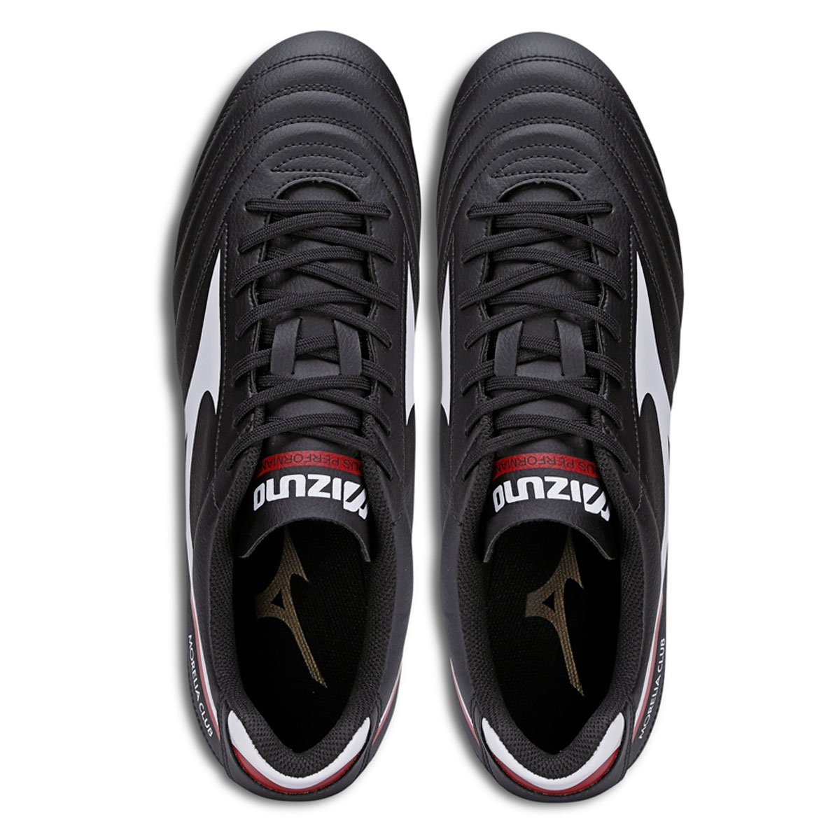 Chuteira Campo Mizuno Morelia Club MD - Preto-Branco Preto 3