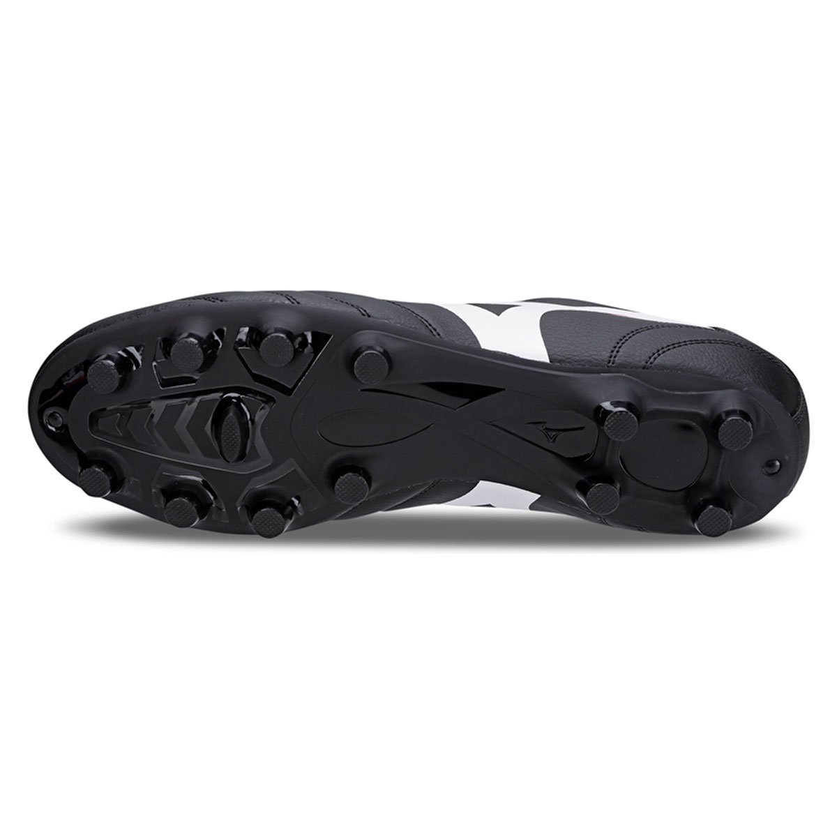 Chuteira Campo Mizuno Morelia Club MD - Preto-Branco Preto 5