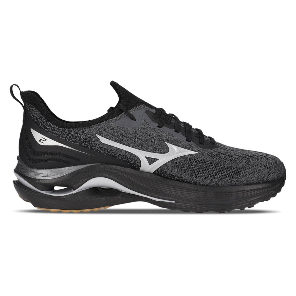 Tênis Mizuno Wave Zest 2 - Masculino - Preto-Cinza Preto/Cinza 1