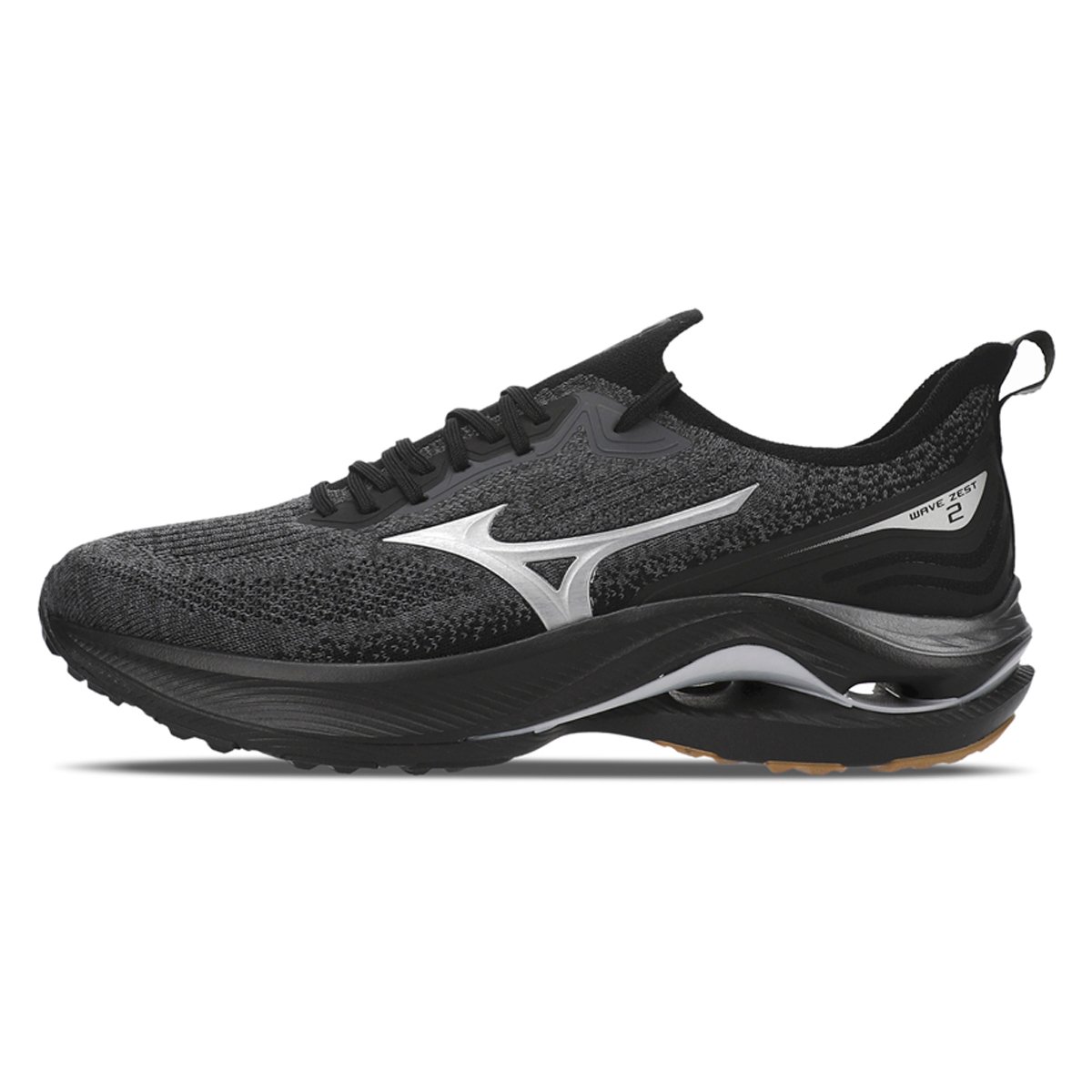 Tênis Mizuno Wave Zest 2 - Masculino - Preto-Cinza Preto/Cinza 2