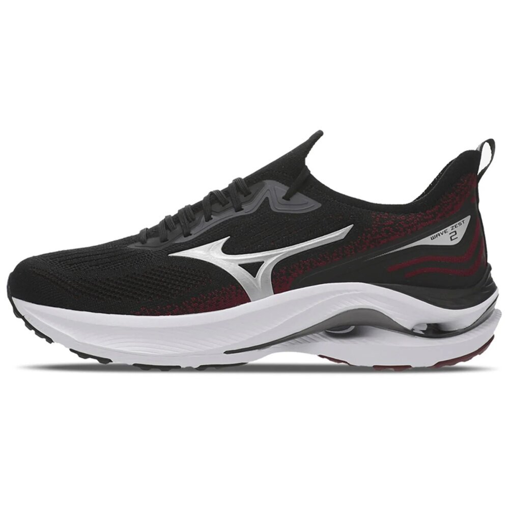 Tênis Mizuno Wave Zest 2 - Masculino - Preto-Vermelho Preto/Vermelho 2