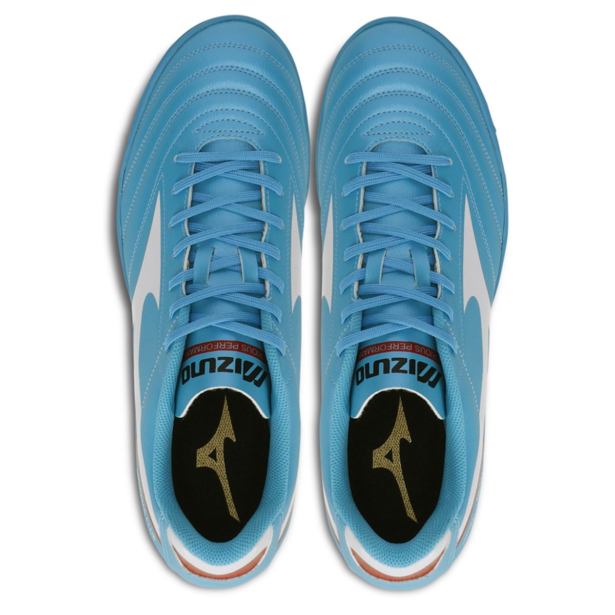 Chuteira Society Mizuno Morelia Club As - Masculino - Azul-Branco-Vermelho Azul/Branco 3