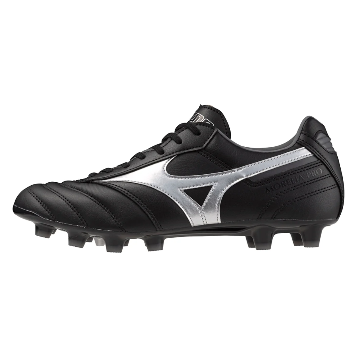Chuteira Campo Mizuno Morelia Elite MD II Pro - Masculino - Preto-Cinza Preto 2