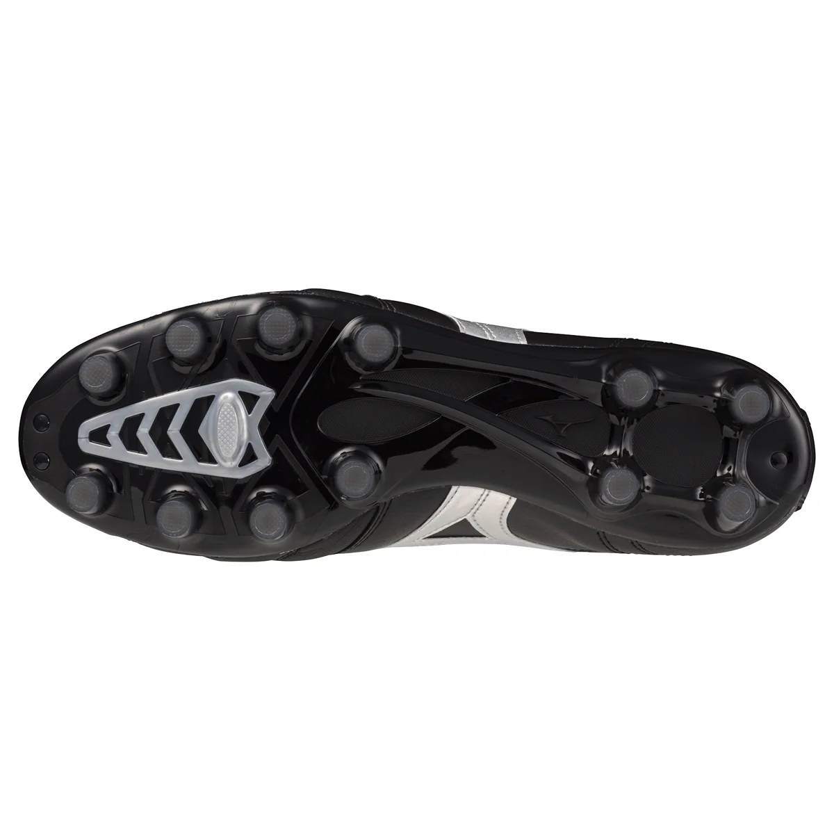 Chuteira Campo Mizuno Morelia Elite MD II Pro - Masculino - Preto-Cinza Preto 5
