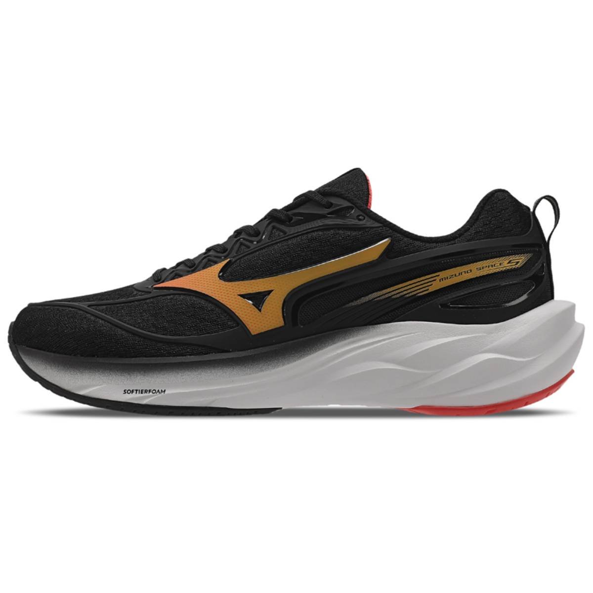 Tênis Mizuno Space 5 - Masculino - Preto-Laranja Preto/Laranja 2