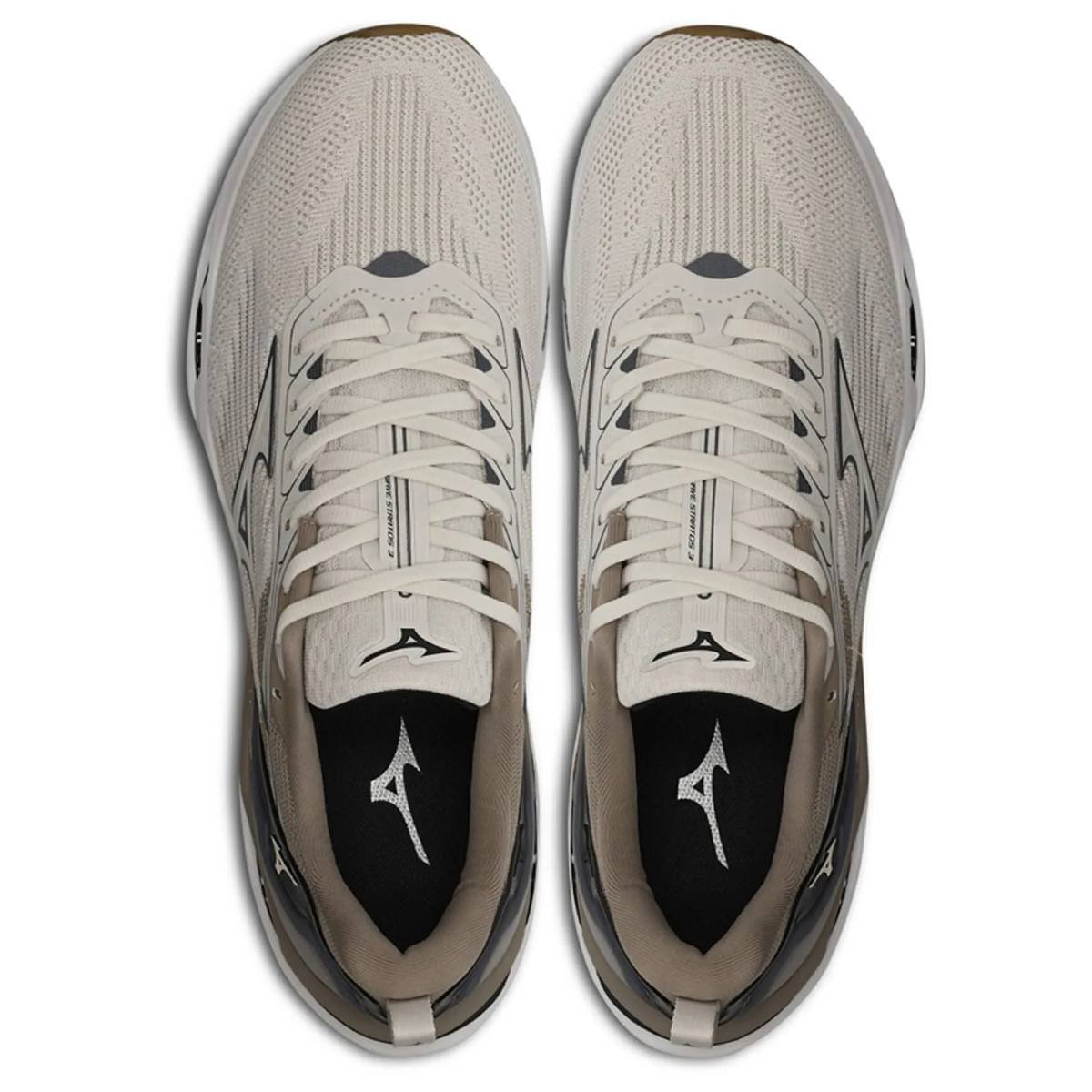 Tênis Mizuno Wave Stratos 3 - Masculino - Bege Bege 3