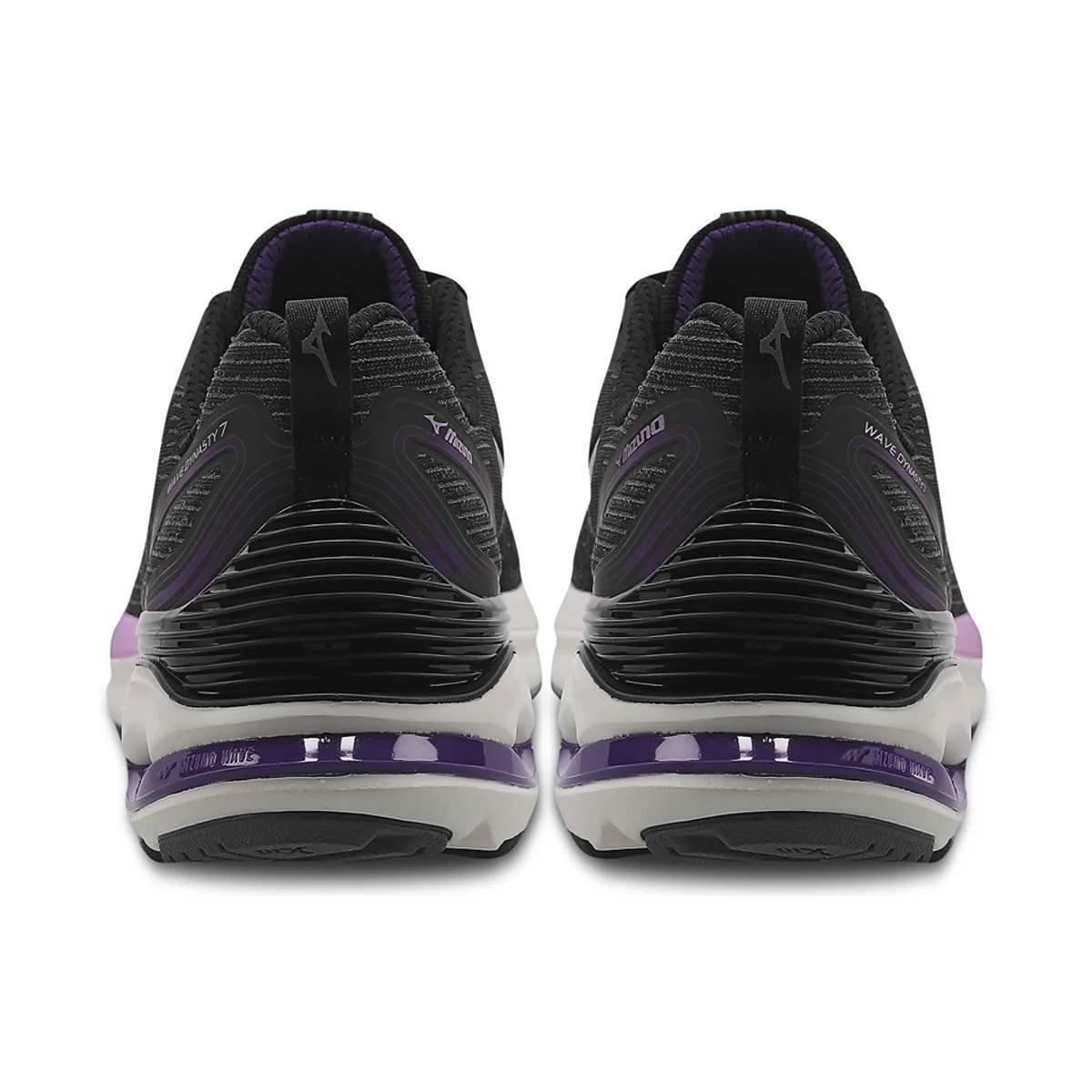 Tênis Mizuno Wave Dynasty 7 - Feminino - Preto-Roxo Preto/Roxo 3