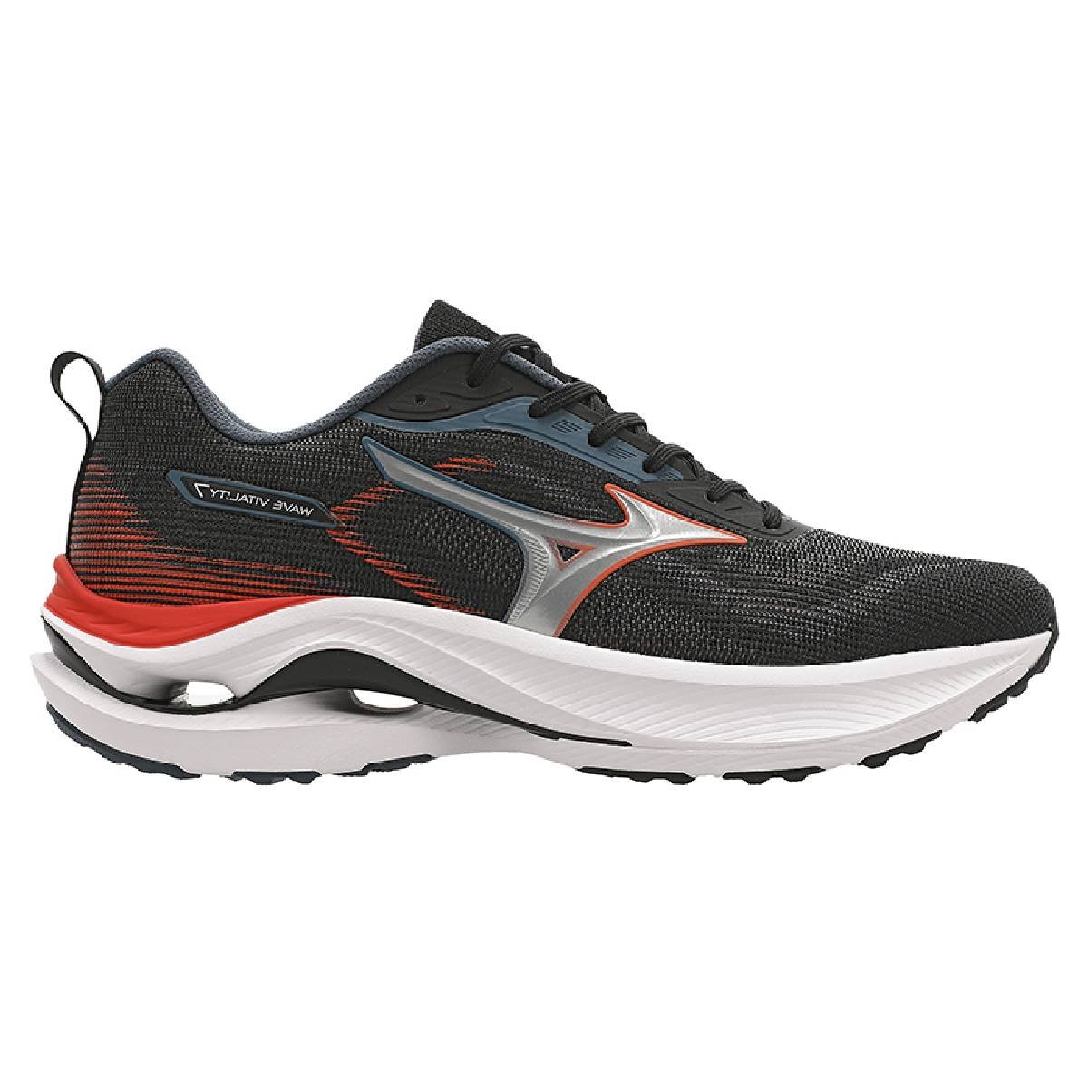 Tênis Mizuno Wave Vitality 7 Masculino - Preto-Laranja Preto/Laranja 1