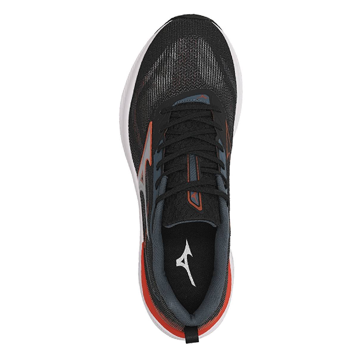 Tênis Mizuno Wave Vitality 7 Masculino - Preto-Laranja Preto/Laranja 3