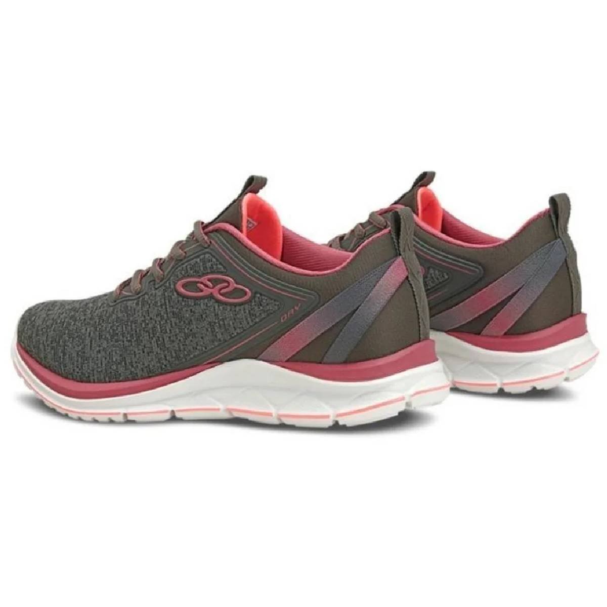Tênis Olympikus Day - Feminino - Cinza Cinza/Rosa 2