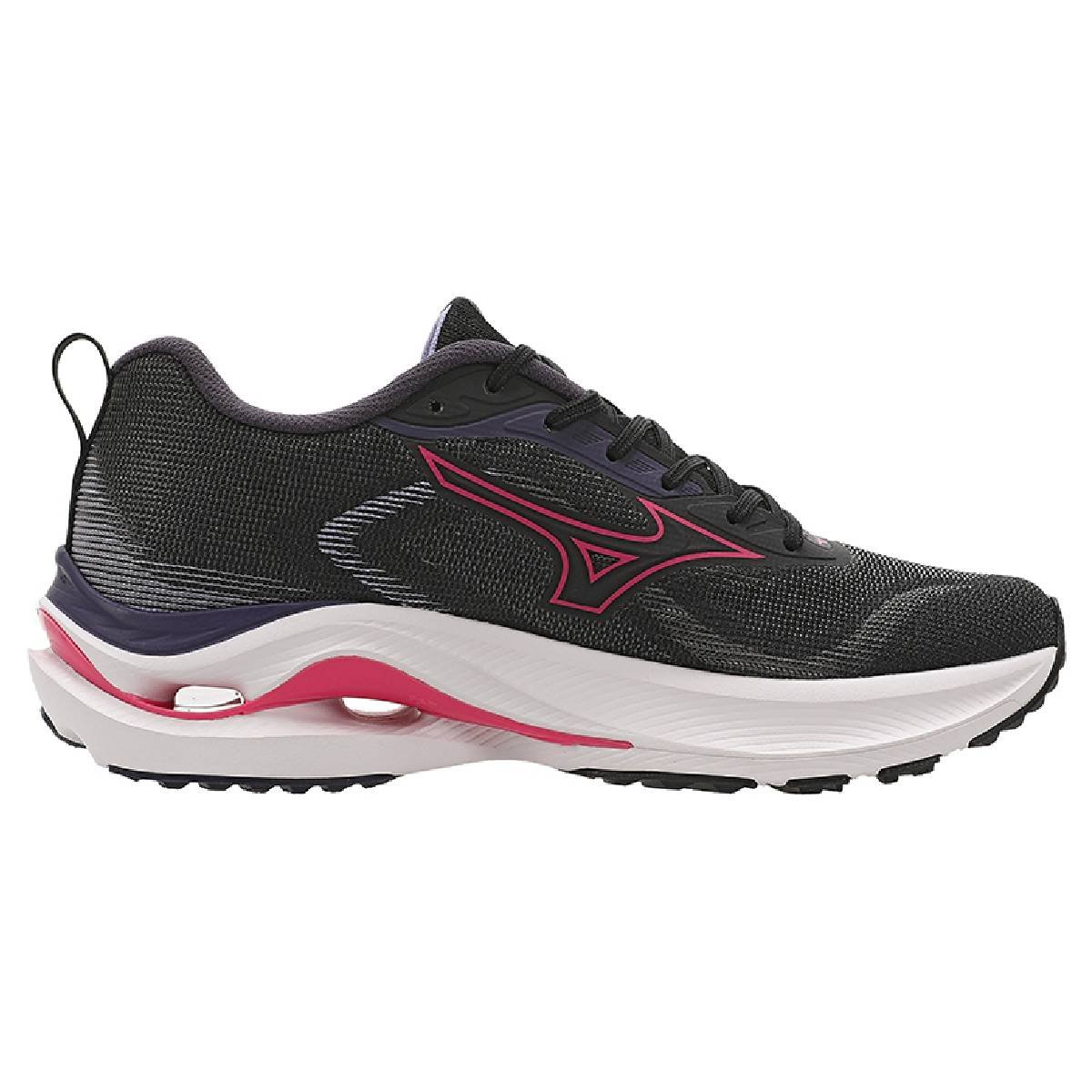 Tênis Mizuno Wave Vitality 7 Feminino - Preto-Rosa Preto/Rosa 2