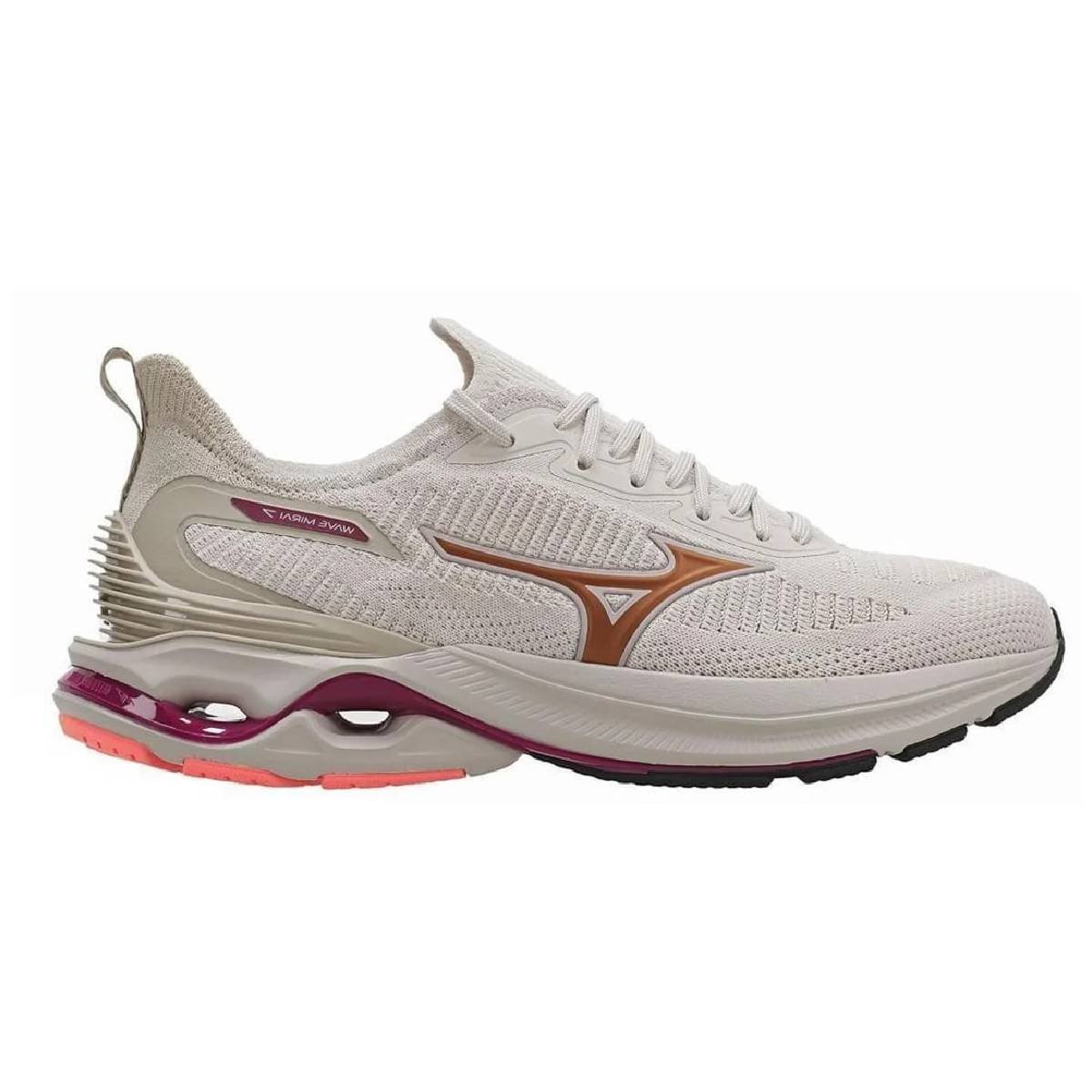 紫苑 Tênis Mizuno Wave Dynasty 7 - Feminino - Lilás Lilás
