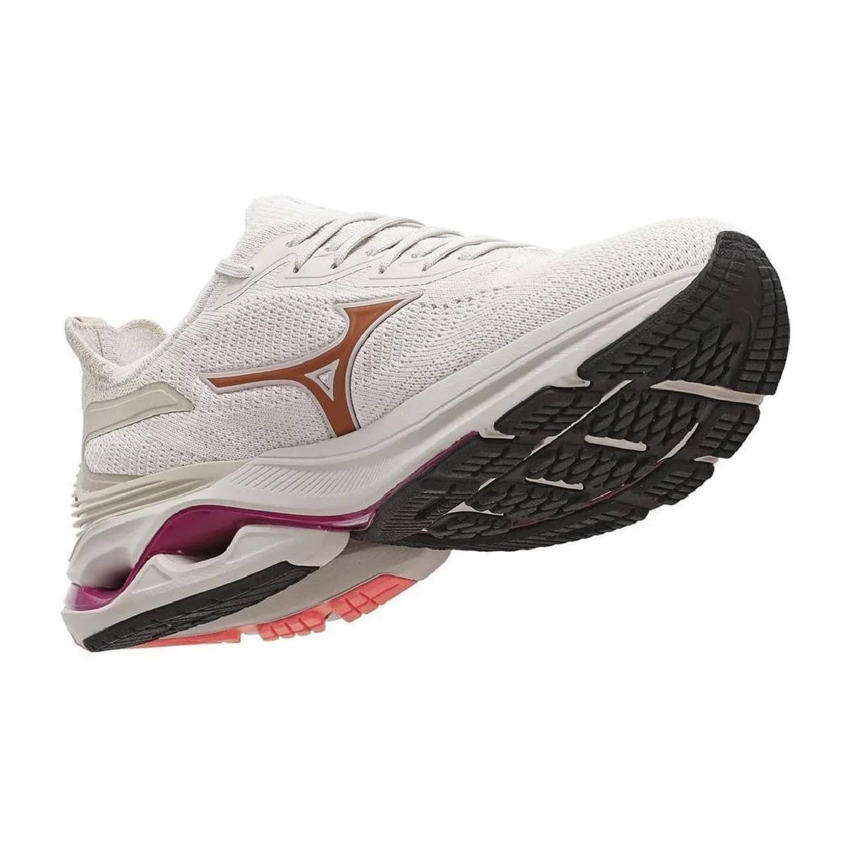 Tenis Mizuno Wave Mirai 7 - Feminino - Bege-Dourado Bege | Renner