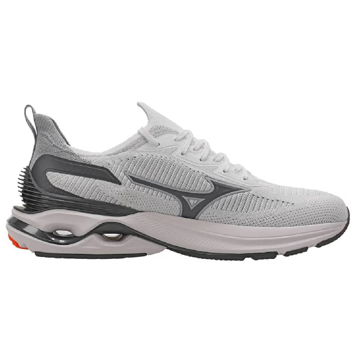 Tenis Mizuno Wave Mirai 7 - Masculino - Branco-Cinza