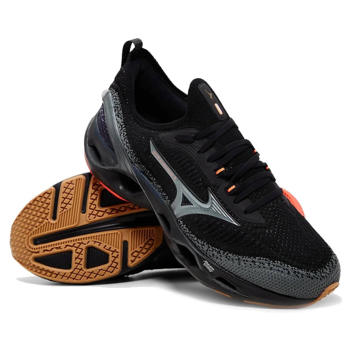 Tênis Mizuno Wave Endeavor 3 - Masculino - Preto-Preto Preto 2