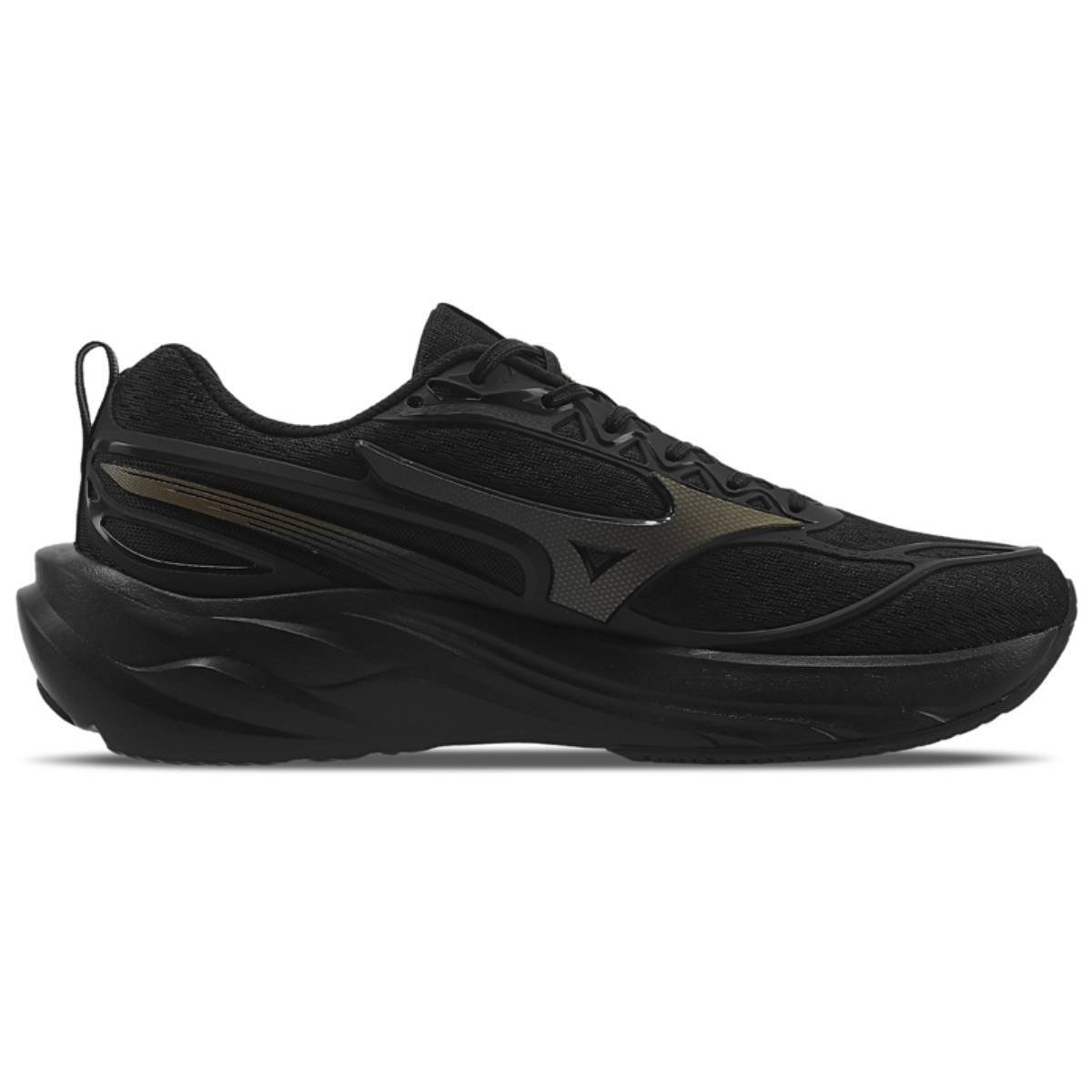 Tênis Mizuno Space 5 - Feminino - Preto-Preto