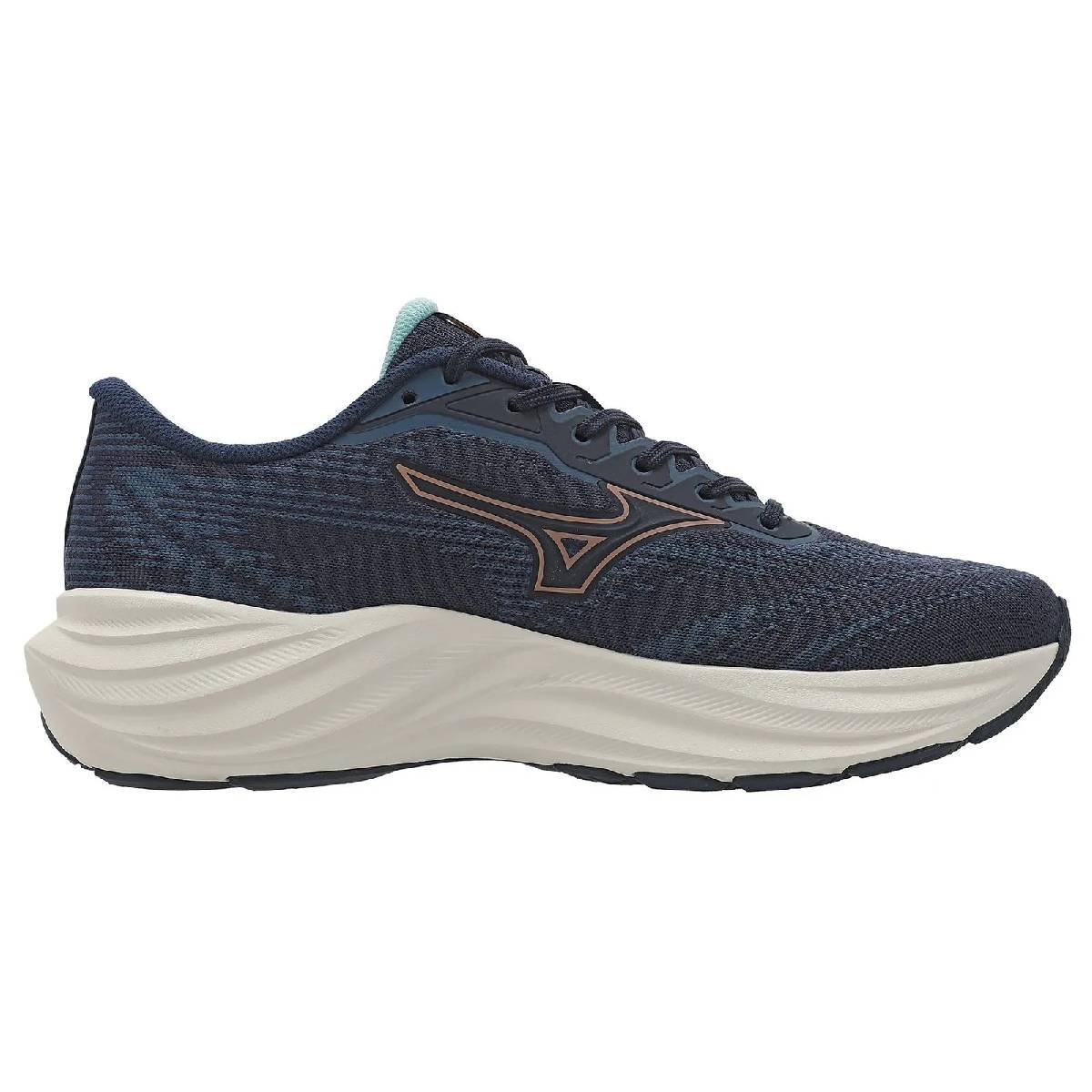 Tênis Mizuno Goya 3 - Feminino - Marinho-Laranja Azul Marinho 2