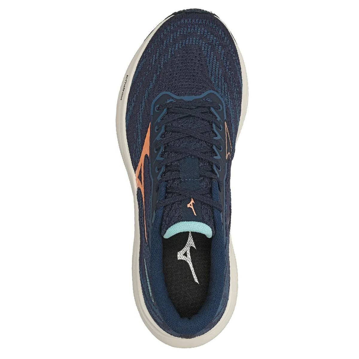 Tênis Mizuno Goya 3 - Feminino - Marinho-Laranja Azul Marinho 3