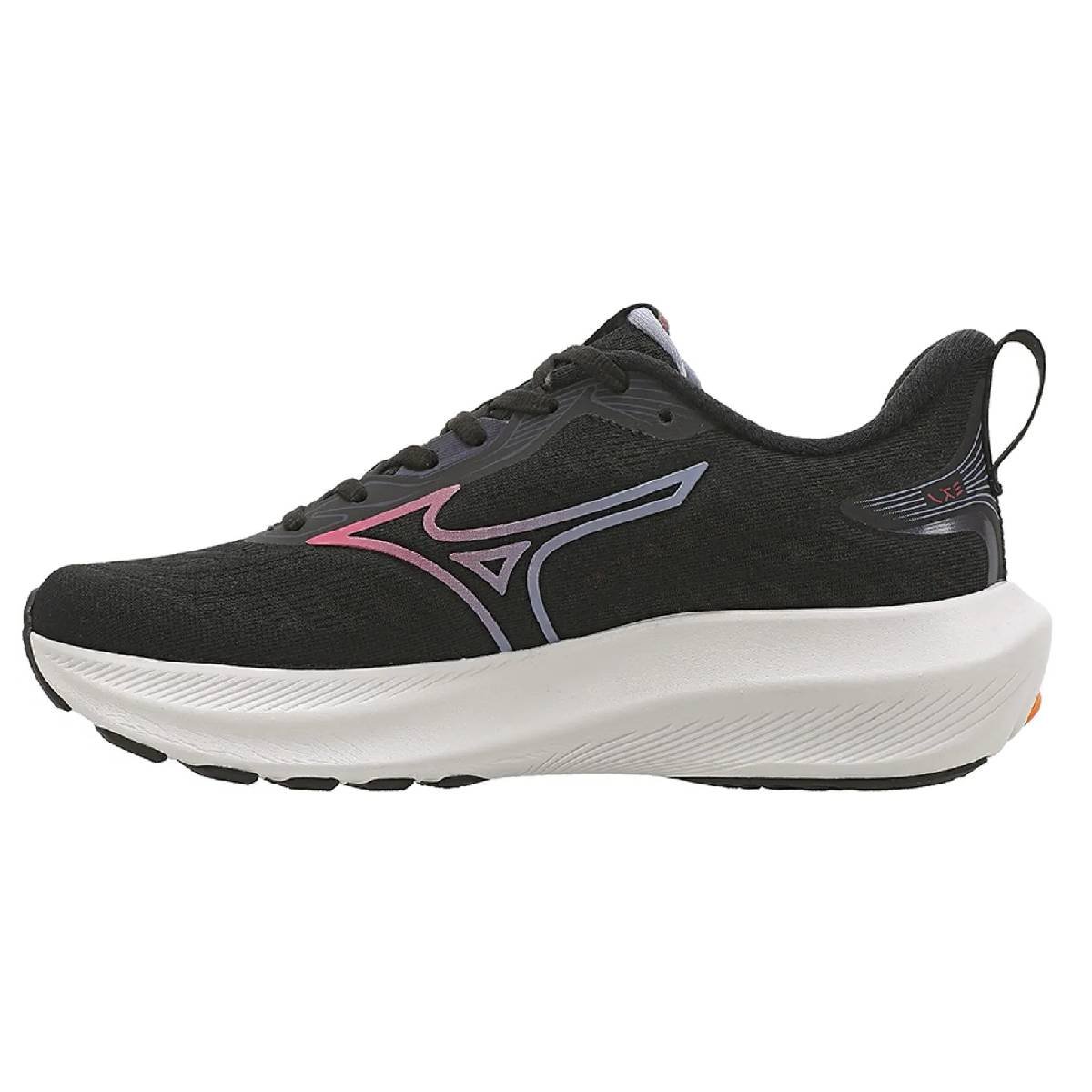 Tênis Mizuno Base Ride - Feminino - Preto-Laranja Preto 2