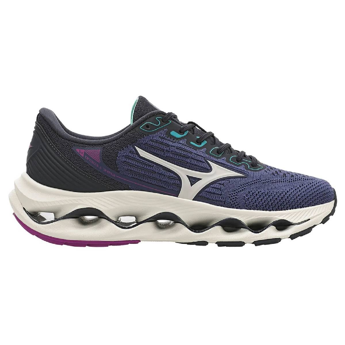 Tênis Mizuno Wave Legend 4 - Feminino - Azul Escuro