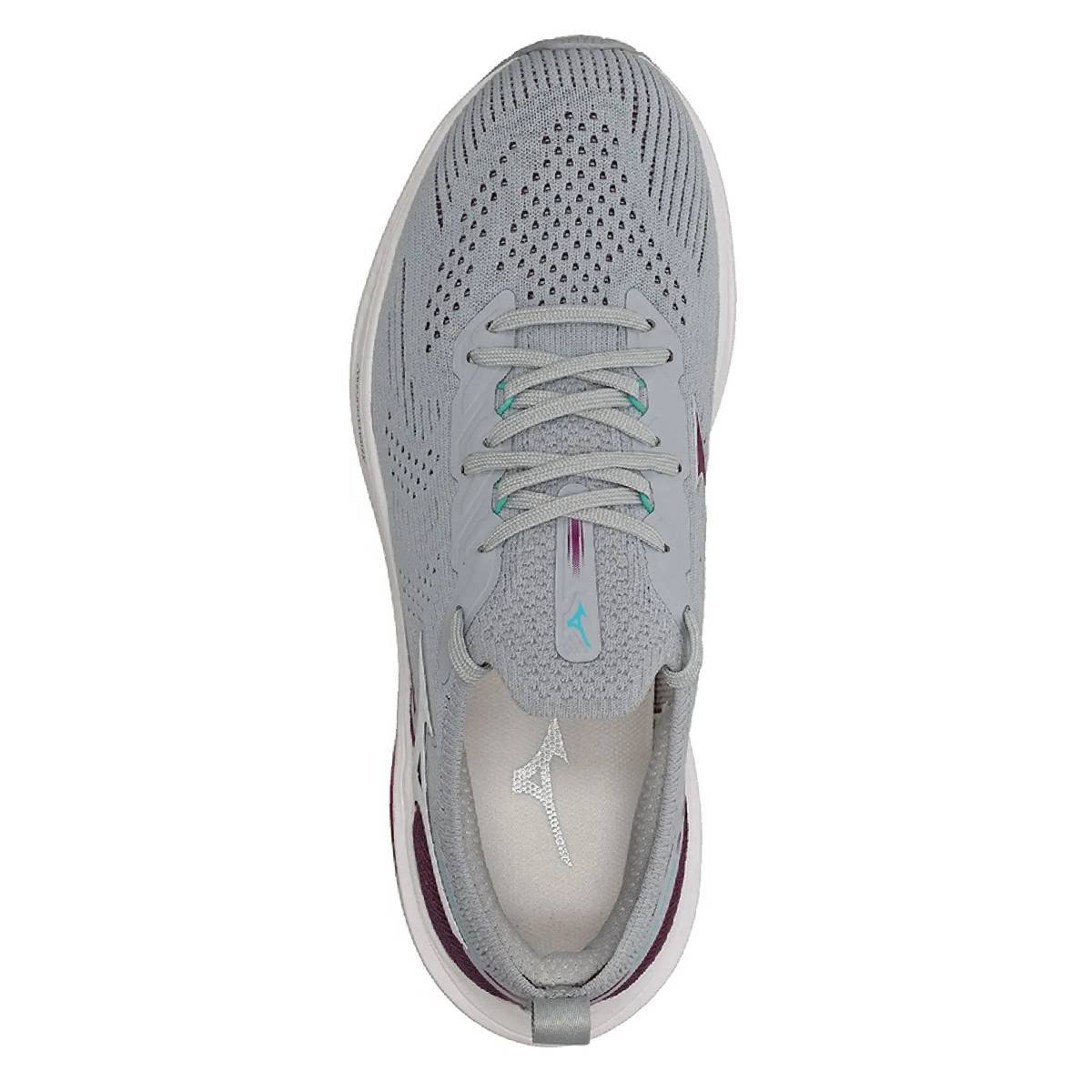 Tênis Mizuno Sunrise Feminino - Cinza-Bordô Cinza 3