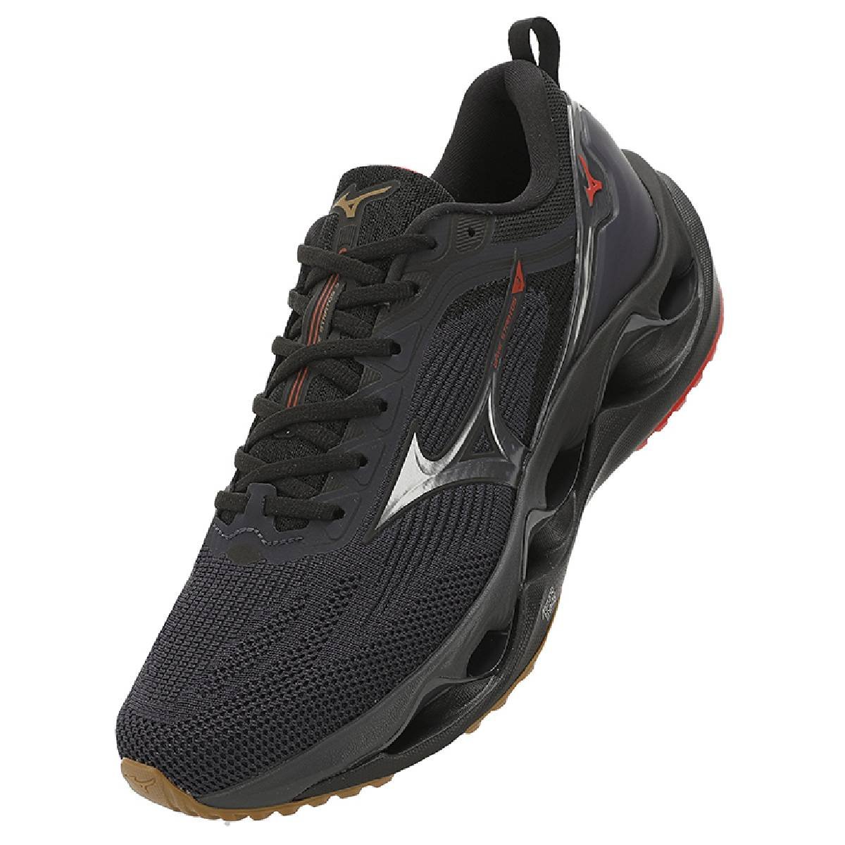 Tênis Mizuno Wave Stratos 3 - Masculino - Marinho-Vermelho Azul Marinho 5