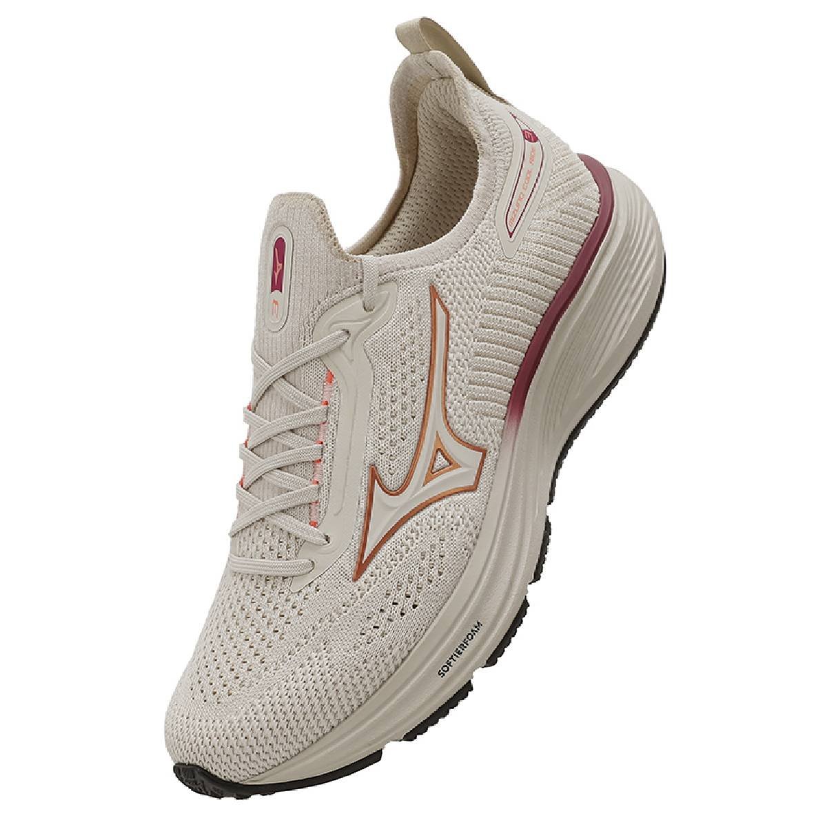 Tênis Mizuno Cool Ride 3 - Feminino - Bege Bege 5