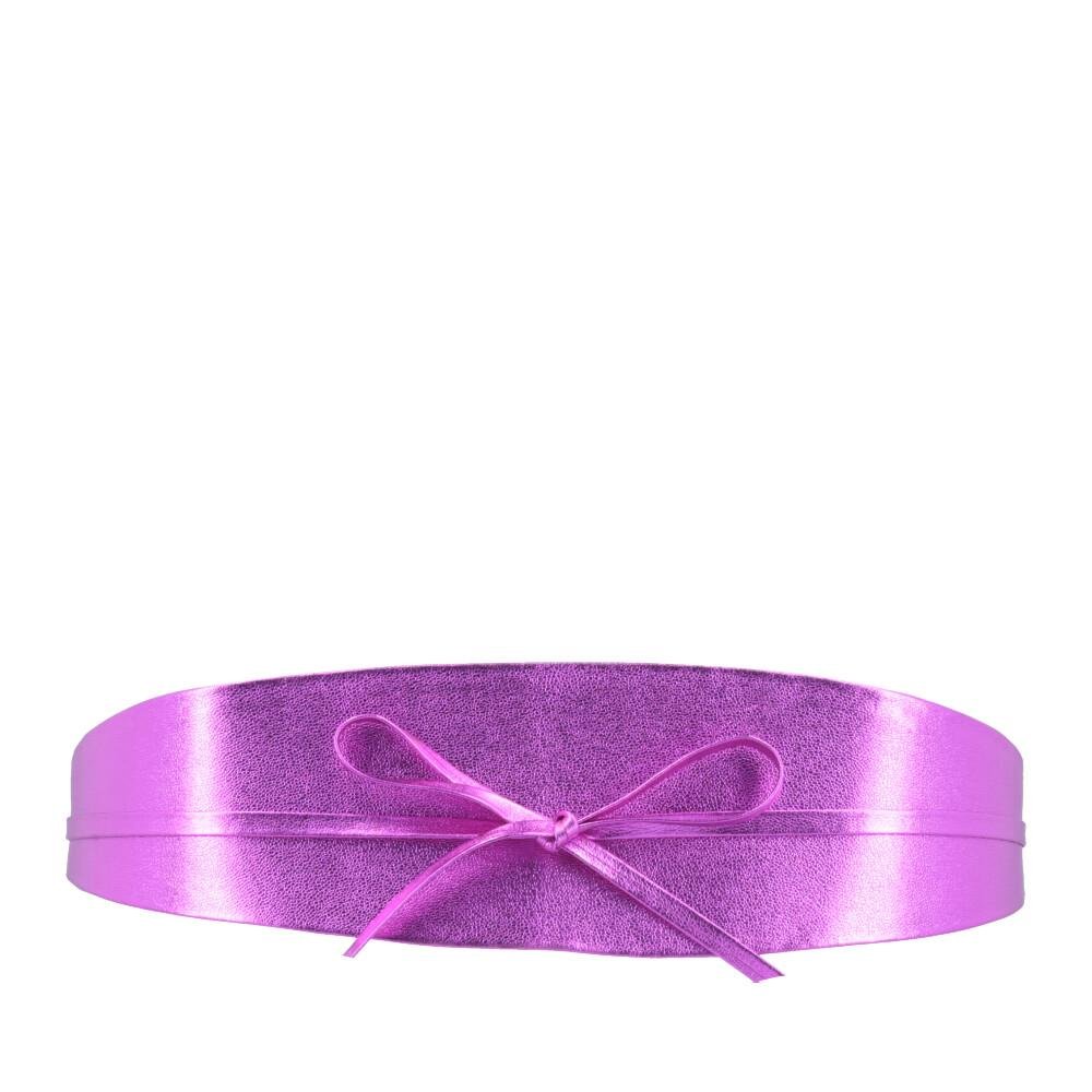 Cinto Faixa Talyra de Couro Metalizado Bauarte