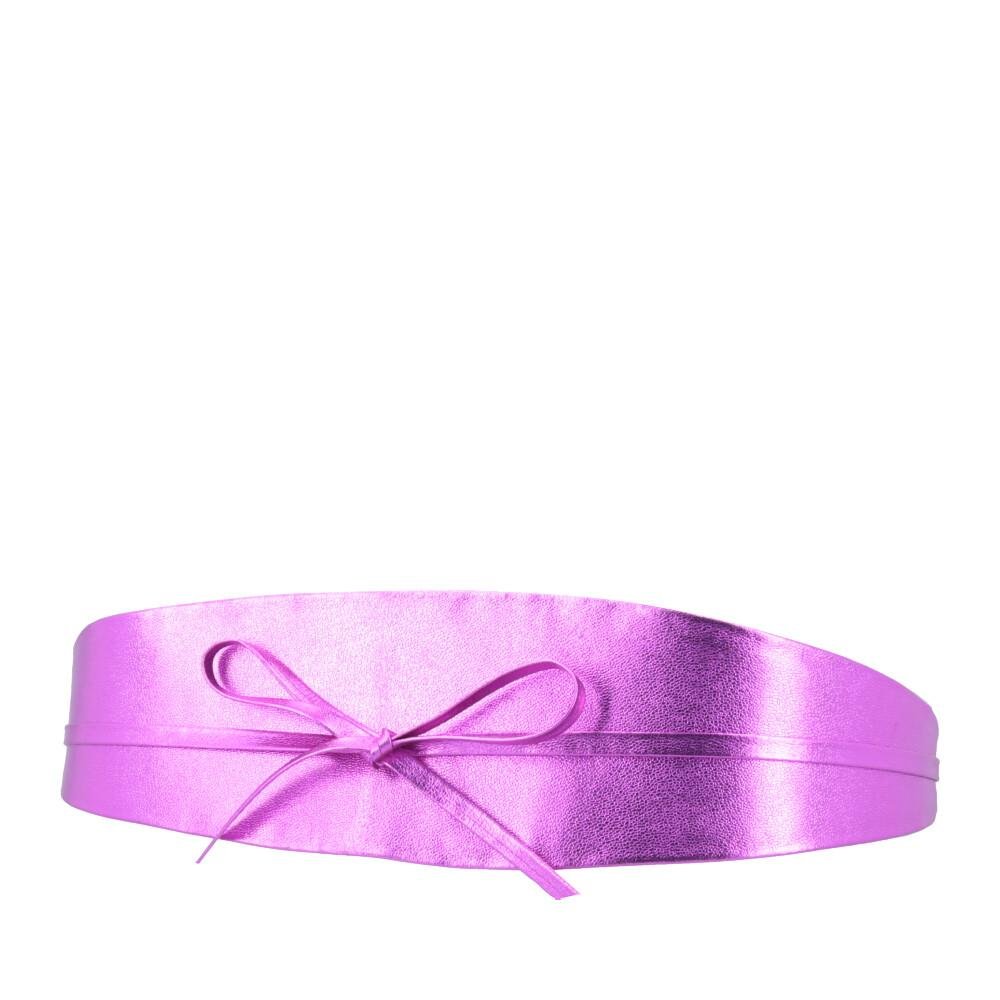 Cinto Faixa Talyra de Couro Metalizado Bauarte Roxo 3