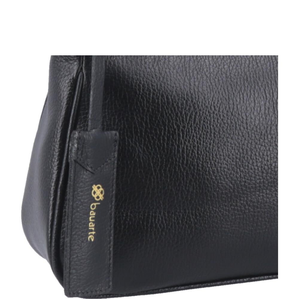 Bolsa de Couro Baguete Ivete Bauarte Preto 3