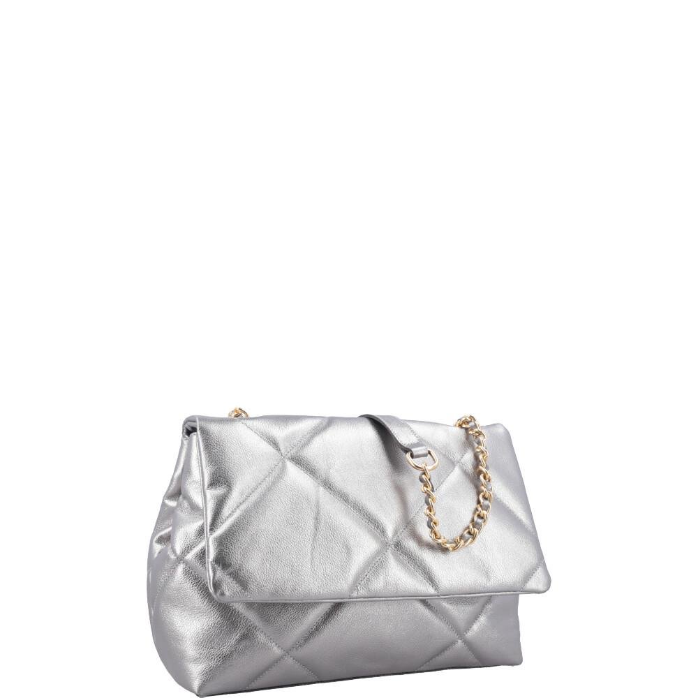 Bolsa de Couro Paty Metalizada Bauarte