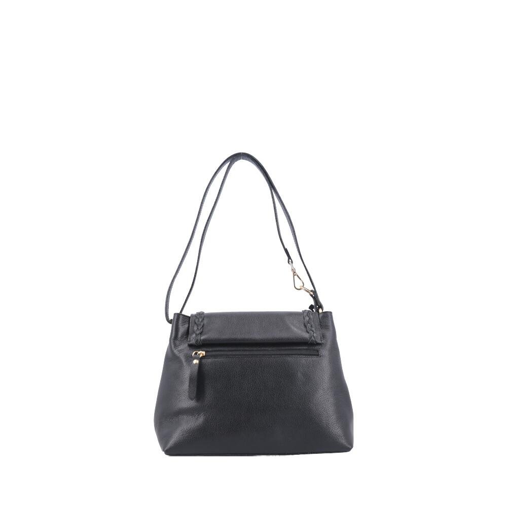 Bolsa de Couro Yasmin com Alça 2 em 1 Bauarte Preto 2