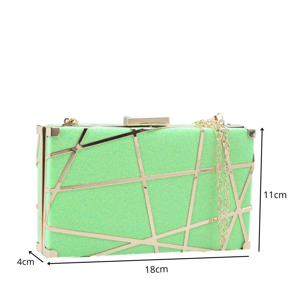 Bolsa Clutch Mary Bauarte Verde 4