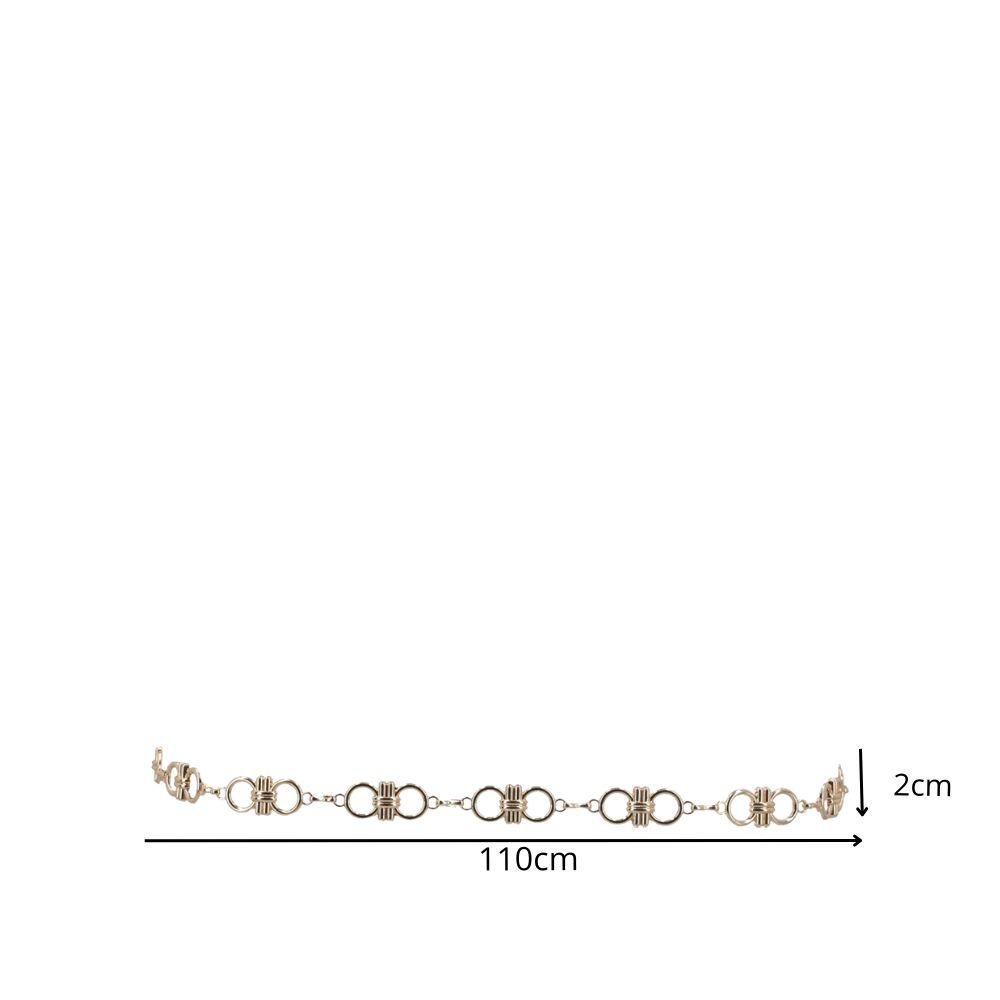 Cinto de Metal Maysa Bauarte Dourado 4