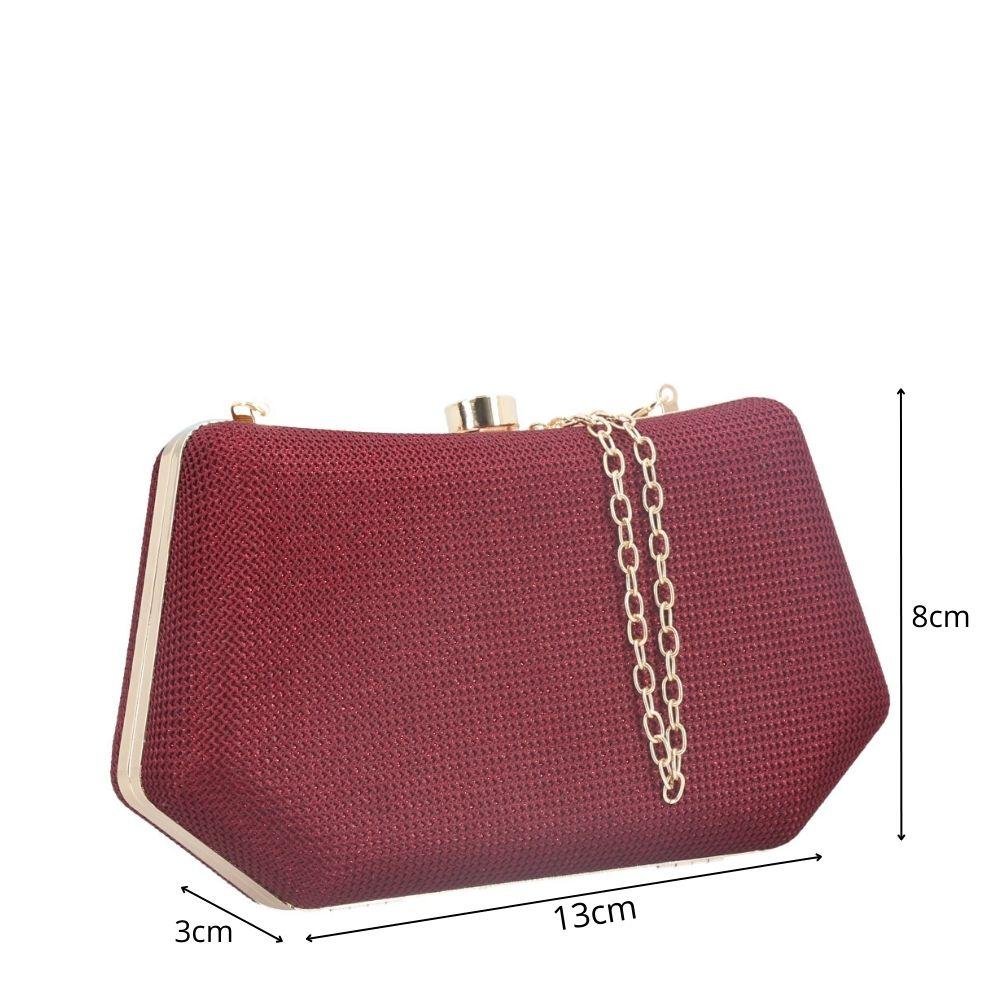 Bolsa Clutch Aurora Bauarte Vermelho 4