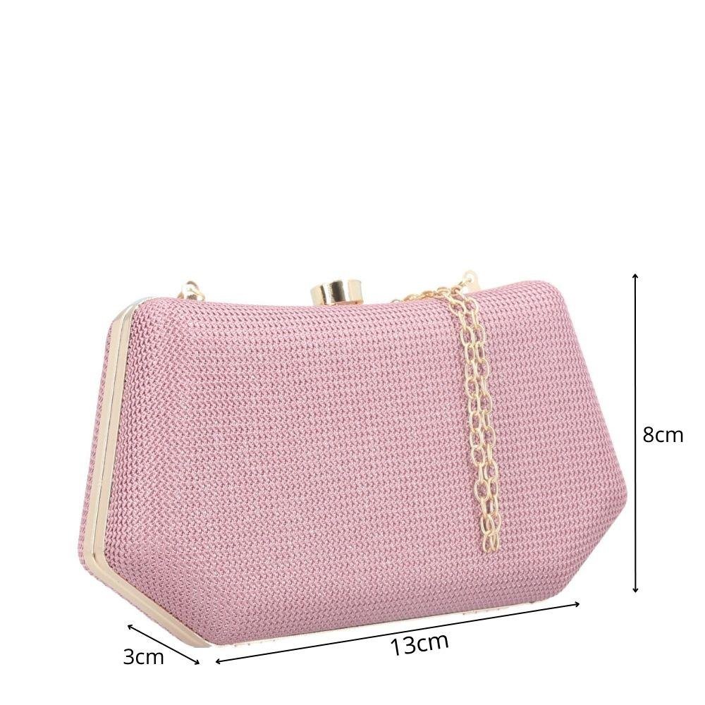 Bolsa Clutch Feminina 0452720C241 Rosa 4