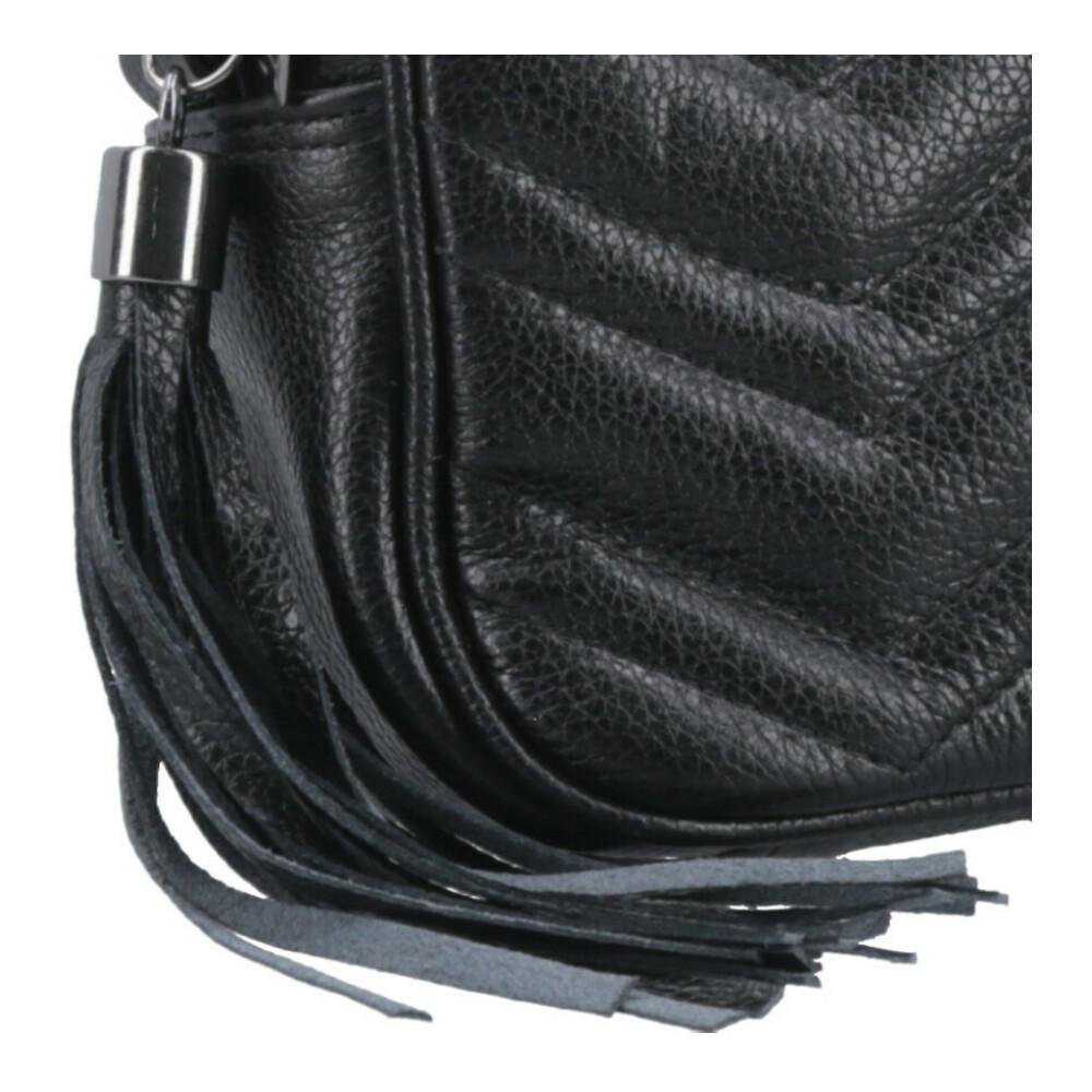 Bolsa de Couro Tiracolo 00243939722 Preto 3