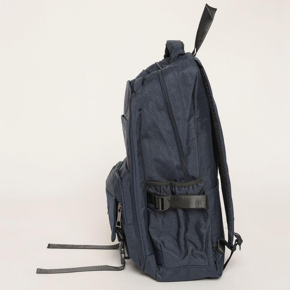 Mochila Escolar Universitária Porta Notebook Bauarte Azul 3