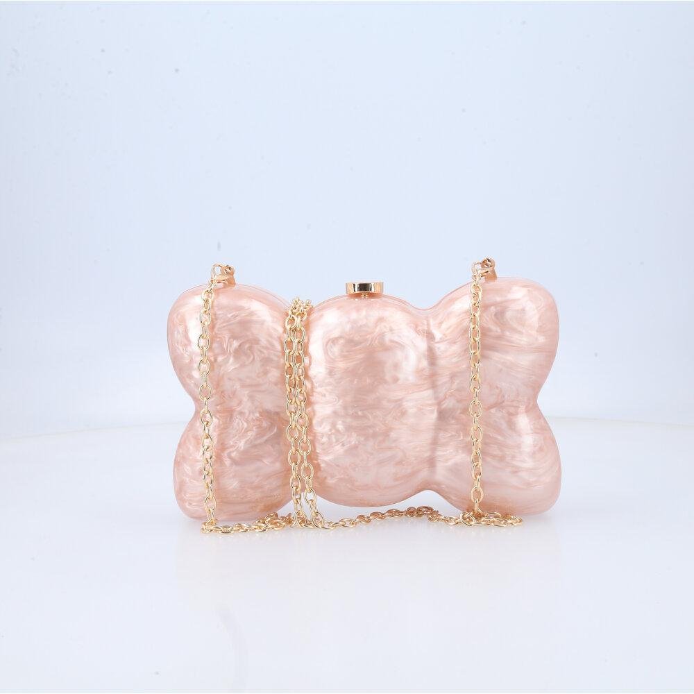 Bolsa Festa Madre Pérola com Alça Removível Rosa 2