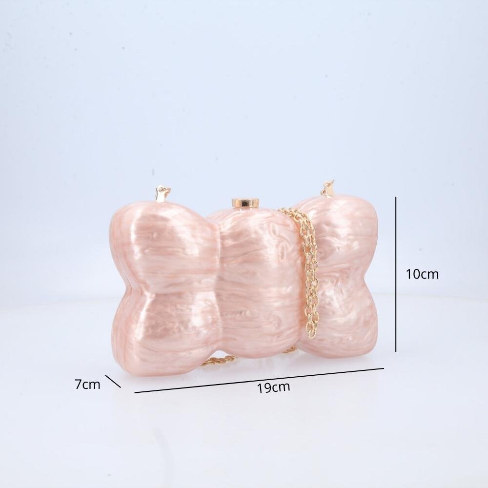 Bolsa Festa Madre Pérola com Alça Removível Rosa 4