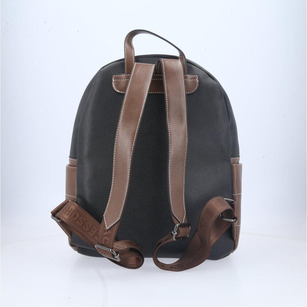 Mochila Feminina com Bolso Frontal Preto 2