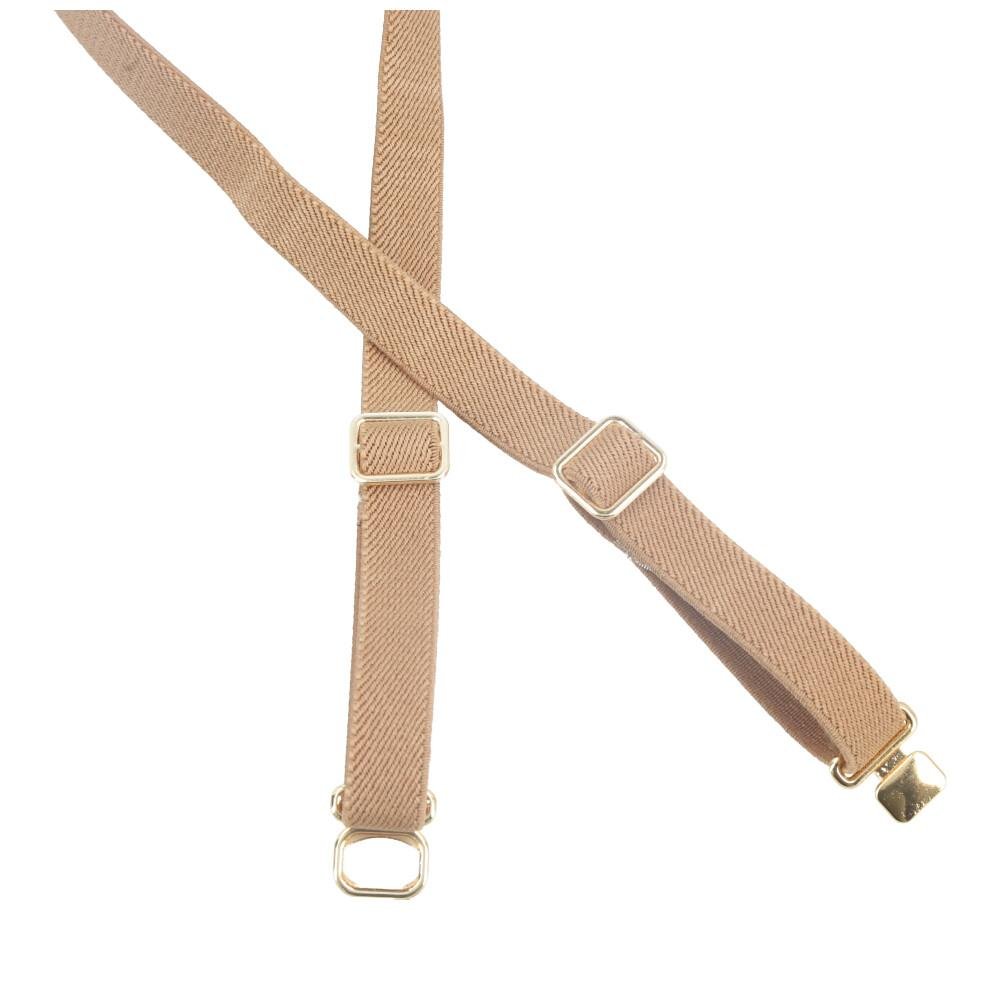 Cinto Vânia em Elástico com Fivela de Encaixe Bauarte Bege 2