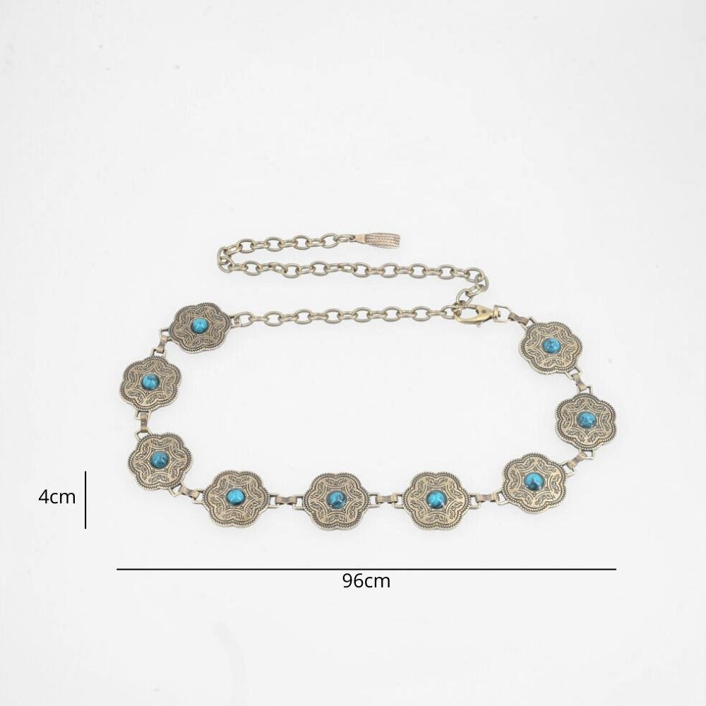 Cinto de Corrente Boho Ouro Velho 3