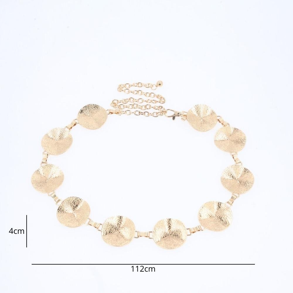 Cinto Feminino de Corrente Ouro 3