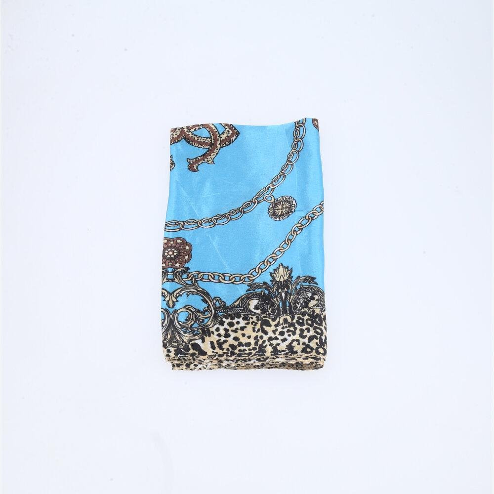 Lenço de Cetim Pequeno Azul 3