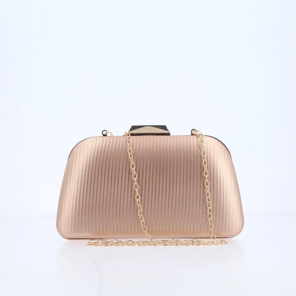 Bolsa Clutch Festa Feminina com Alça Removível Dourado 2