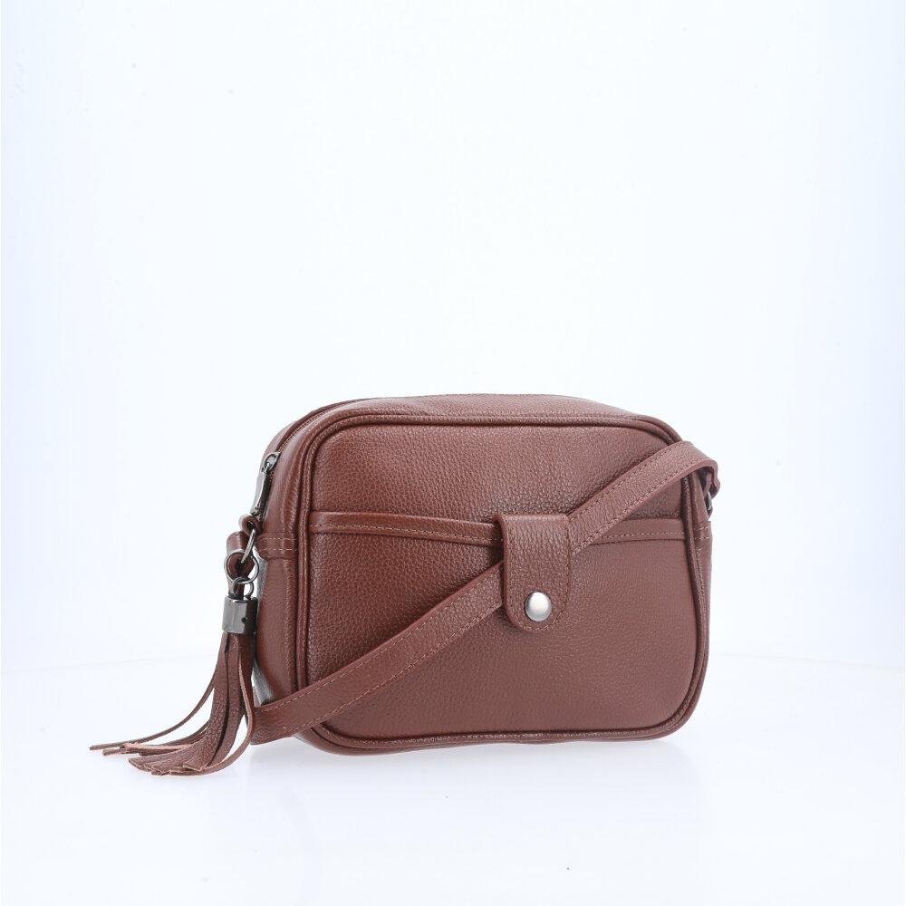 Bolsa Feminina Transversal em Couro